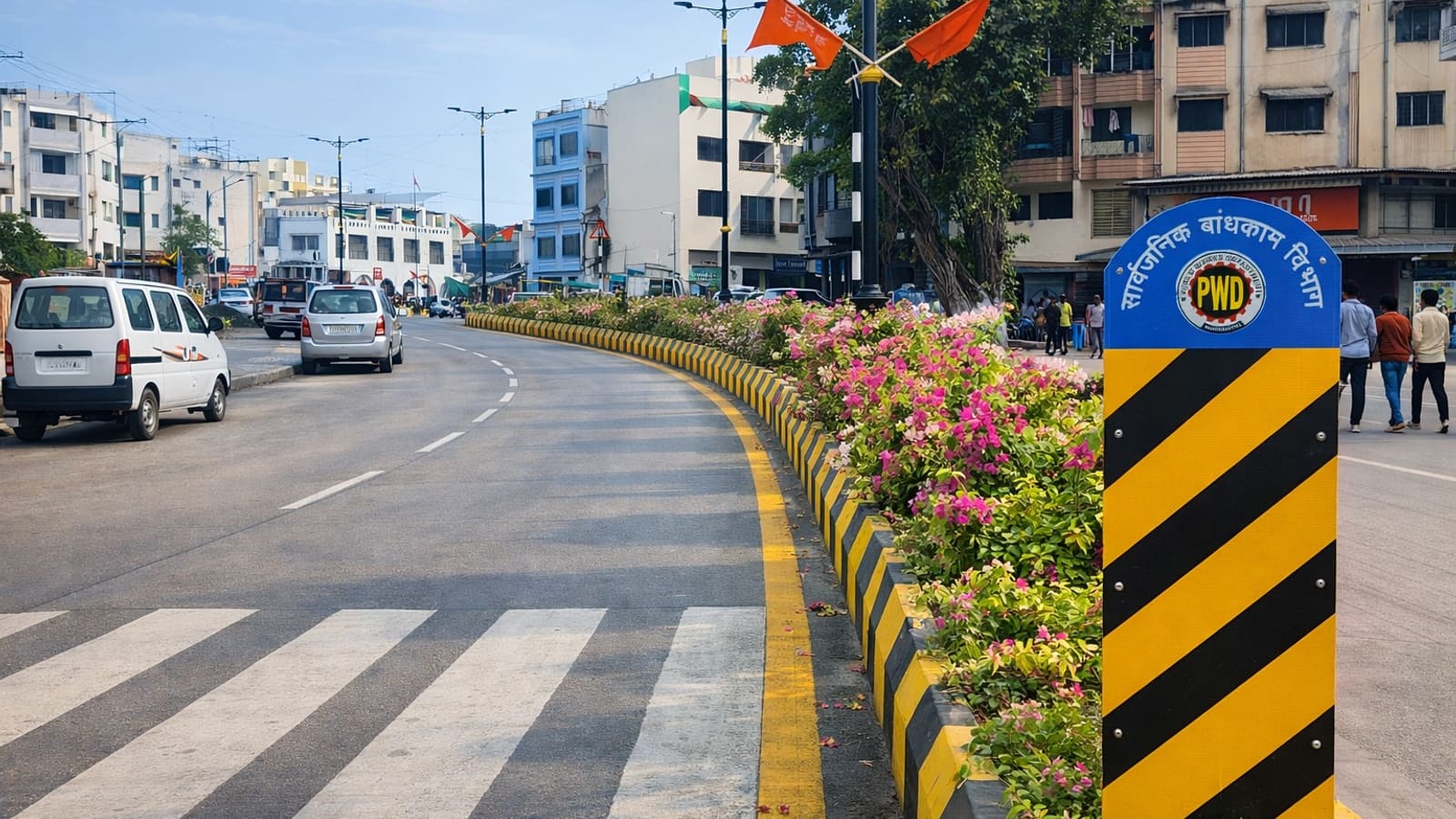 Cement Concrete Road — Borgaon to Gorewada