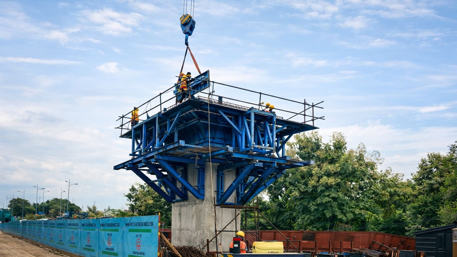 Nagpur Metro Phase-2 — Elevated Viaduct Foundations, Reach-1A